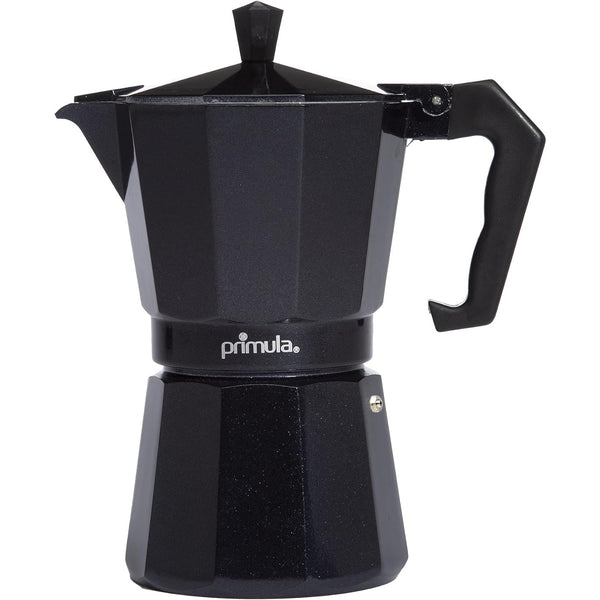 Stovetop Moka Pot Espresso and Coffee Maker - Perfect for Italian and Cuban Brewing, Greca Coffee Maker with 6 Espresso Cups in Sleek Black