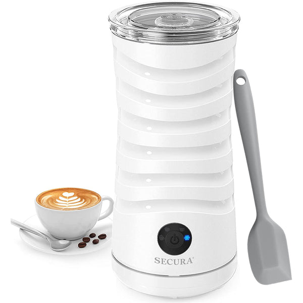 Electric Milk Frother - Automatic Milk Steamer, 4-IN-1 Hot & Cold Foam Maker-8.4oz/240ml
