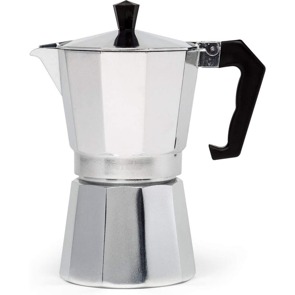 Stovetop Espresso and Coffee Maker - Moka Pot for Classic Italian and Cuban Café Brewing - Six Cup