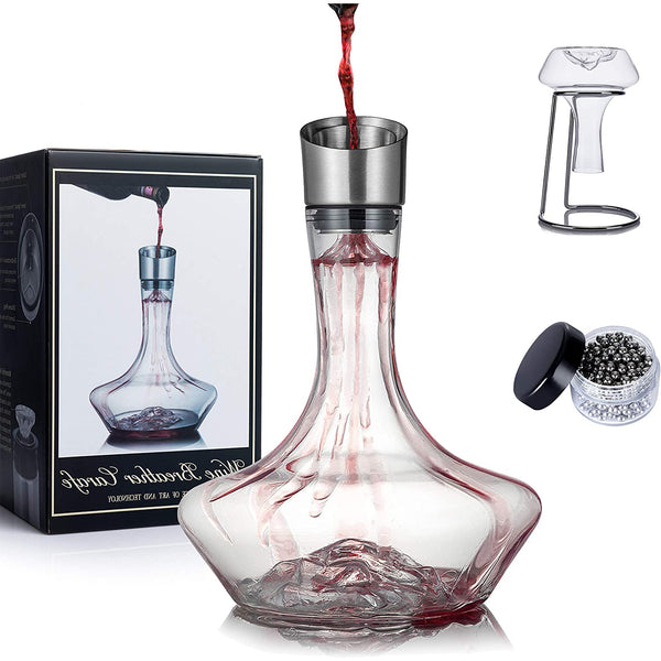 Wine Decanter Set with Aerator Filter