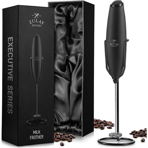 Executive Series Ultra Premium Gift Milk Frother For Coffee With Improved Stand