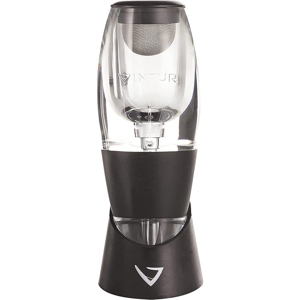 Red Wine Aerator Includes Base Enhanced Flavors with Smoother Finish, Black