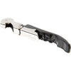 Black & Stainless Steel Double-Hinged Waiter's Corkscrew - Essential Wine Opener