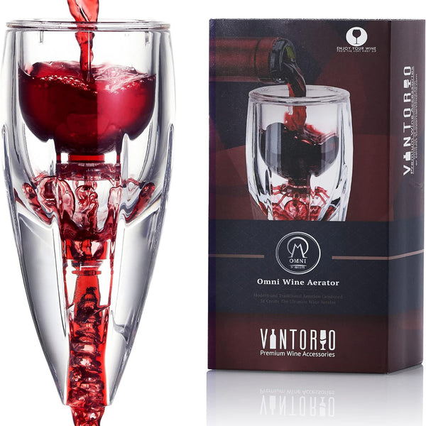 OMNI Wine Aerator Set - Enhance Your Wine Experience with Premium Decanter, Gift Box, and Accessories