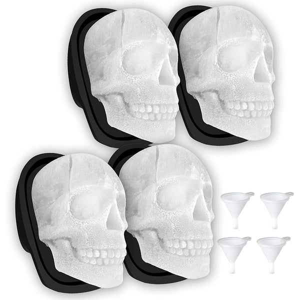 Extra Large 3D Skull Ice Cube Mold Silicone Ice Molds for Whiskey