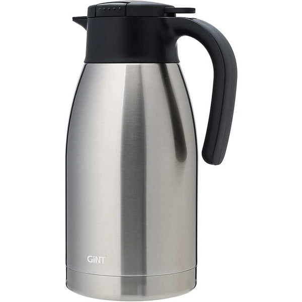 64Oz - Thermal Coffee Carafe - Insulated Stainless Steel Coffee Carafes for Keeping Hot - Double Walled Vacuum Thermos (Silver, 1.9L )
