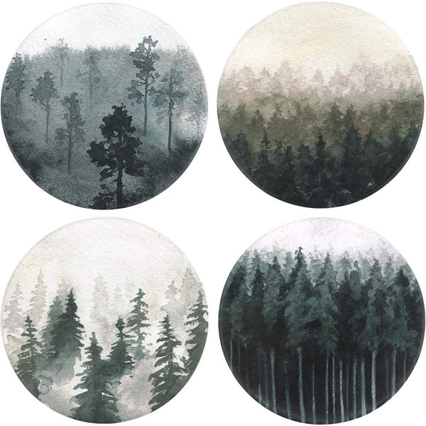 Forest Pattern Coasters