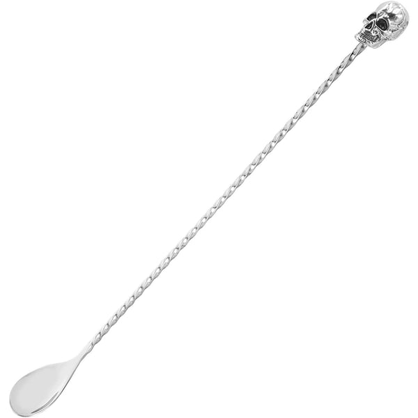 12" Skull Bar Spoon Stainless Steel Mixing