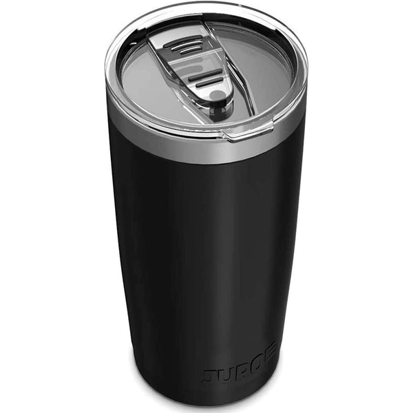 Tumbler 20 oz - Stainless Steel Vacuum Insulated Tumblers with Lids and Straw [Travel Mug] - Double Wall Water Coffee Cup for Home - Black