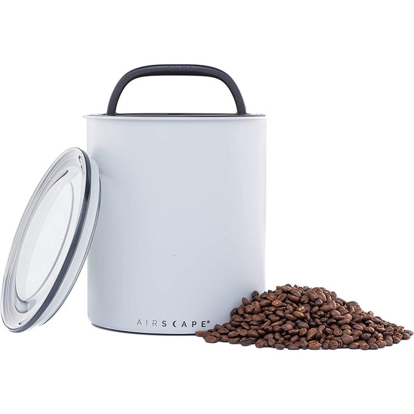 Coffee Storage Canister - Large Food Container Patented Airtight Lid (Matte Gray)