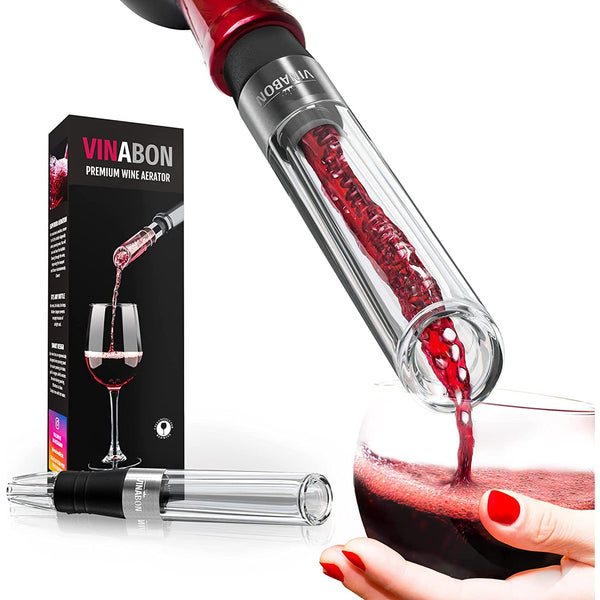 Wine Aerator Pourer Spout – Professional-Quality 2-in-1 Red Wine Airarator