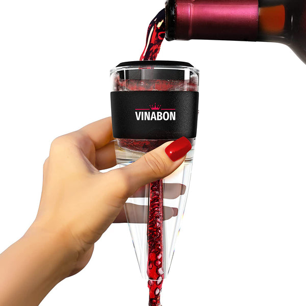 Professional-Quality 3-in-1 Multi-Stage Red Wine Decanter with Aerator