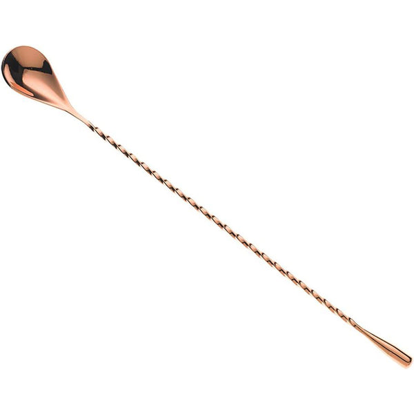 Teardrop Bar Spoon, End 11 13/16" (30 cm), Copper