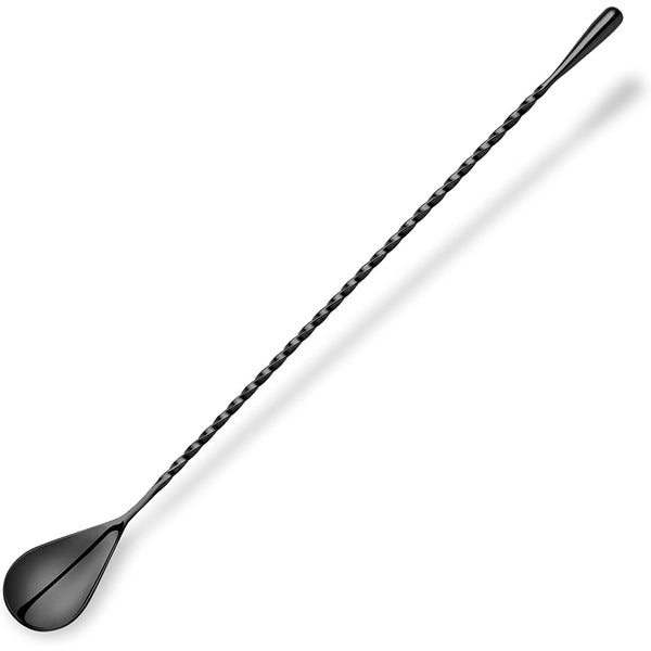 12 Inches Stainless Steel - Black Mixing Spoon