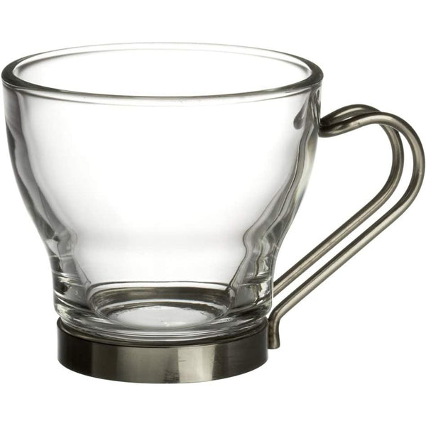 Espresso Cup With Stainless Steel Handle - Set of 4, Gift Boxed