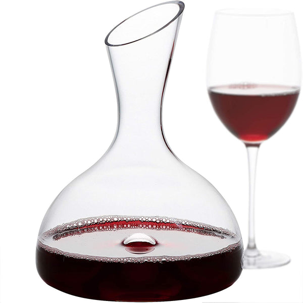 Wine Decanter – Personal Red Wine Carafe with Wide Base and Aerating Punt