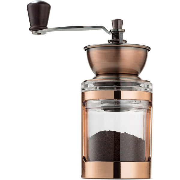 Manual Coffee Grinder With Adjustable Settings - Sleek Hand Coffee Bean Burr Mill Great for French Press, Turkish, Espresso & More
