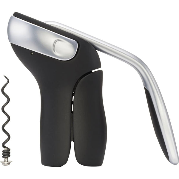 Steel Vertical Lever Corkscrew with Removable Foil Cutter