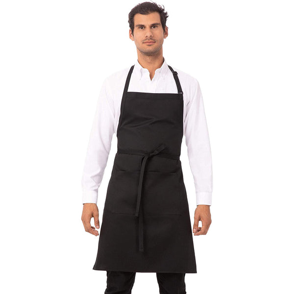 Unisex Butcher Apron apparel accessories, Black, 34-Inch Length by 24-Inch Width