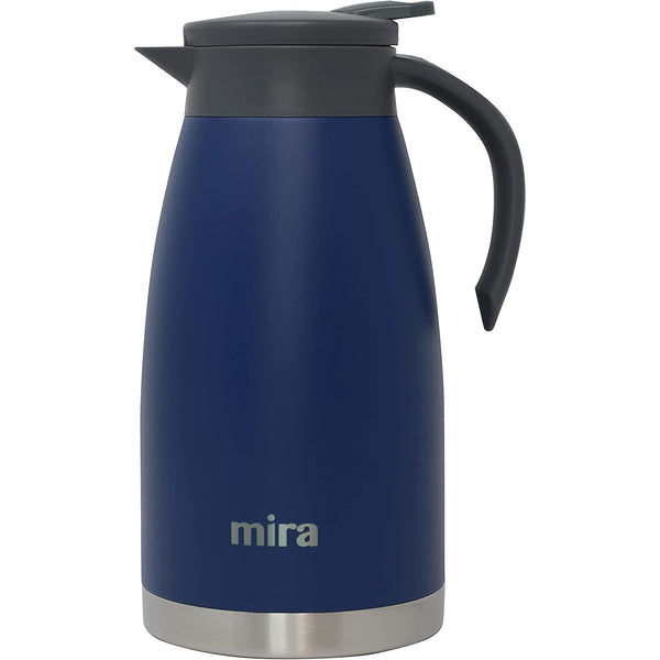 Stainless Steel Thermal Coffee Carafe Server - Double Wall Insulated Vacuum Flask - 1.5 Liter / 50oz, Admiral Blue