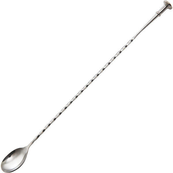 Professional Metal Barware/Bar Tools by Charles Joly - 12.5" Stainless Steel Twisted Bar Spoon
