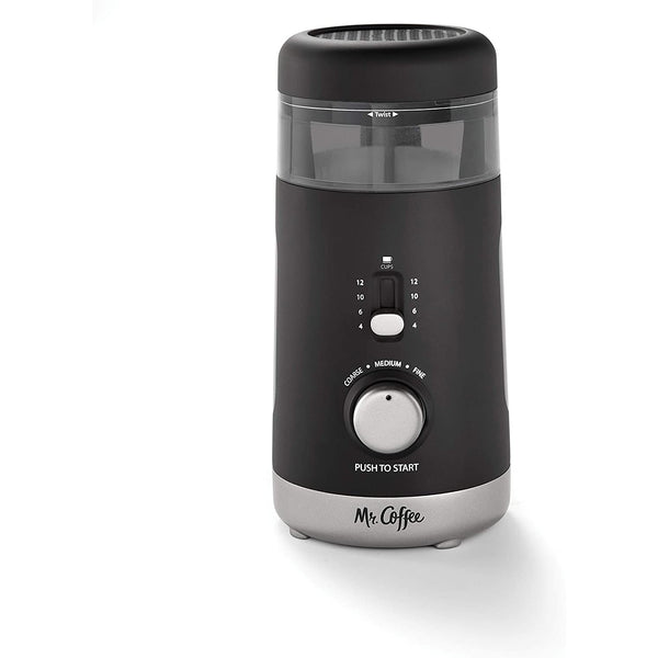 Coffee Grinder - Automatic Grinder with 5 Presets - 12 Cup Capacity - Black