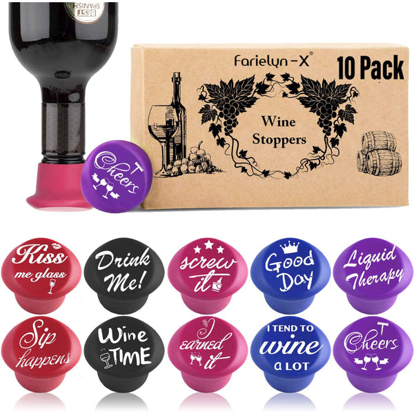 Funny Wine Bottle Stoppers and Gift Box